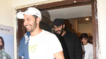 Photos: Varun Dhawan and Arjun Kapoor snapped at Juhu PVR