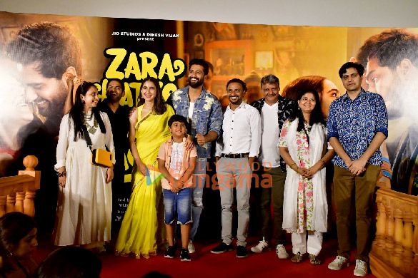 photos vicky kaushal sara ali khan and others grace the trailer launch of zara hatke zara bach ke 2