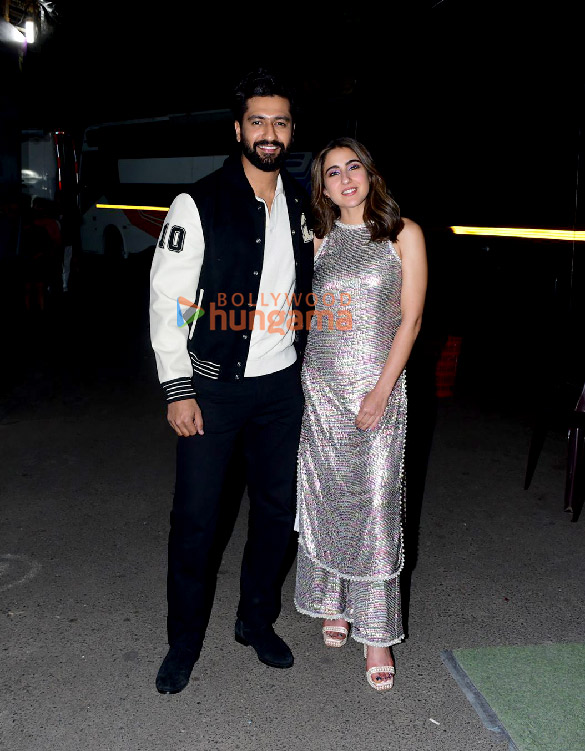 Photos: Vicky Kaushal and Sara Ali Khan snapped promoting Zara Hatke Zara Bach Ke on the sets of The Kapil Sharma Show