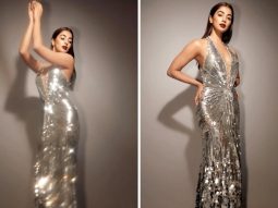 Pooja Hegde sets the Filmfare stage ablaze with her stunning silver shimmering gown