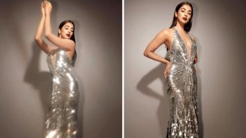 Pooja Hegde sets the Filmfare stage ablaze with her stunning silver shimmering gown