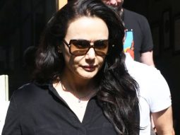 Preity Zinta poses for a selfie with fans as she gets clicked at Mizu