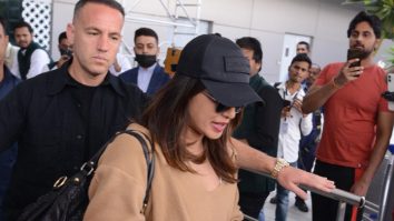 Priyanka Chopra Jonas greets Namaste as she gets clicked at Delhi Airport