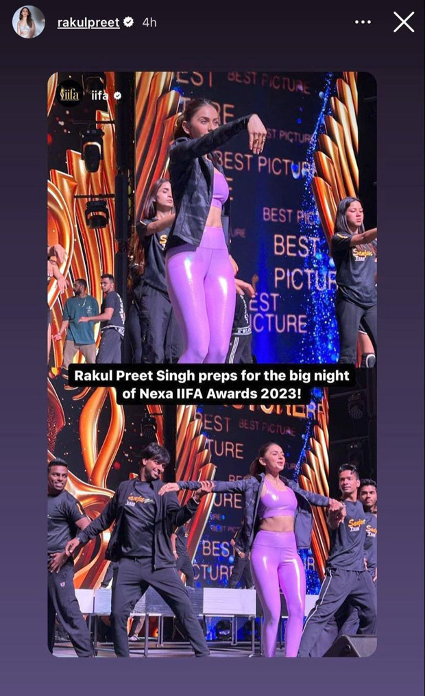 Ahead of IIFA 2023, Rakul Preet Singh gives a sneak peek of her performance preparations