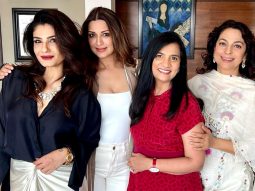 Raveena Tandon celebrates Padma Shri win with her girl gang, Juhi Chawla, Sonali Bendre and Shilpa Shetty; see pics