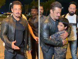 Salman Khan hugs a young boy amid tight security at Mumbai airport as he heads to Dubai for IIFA 2023