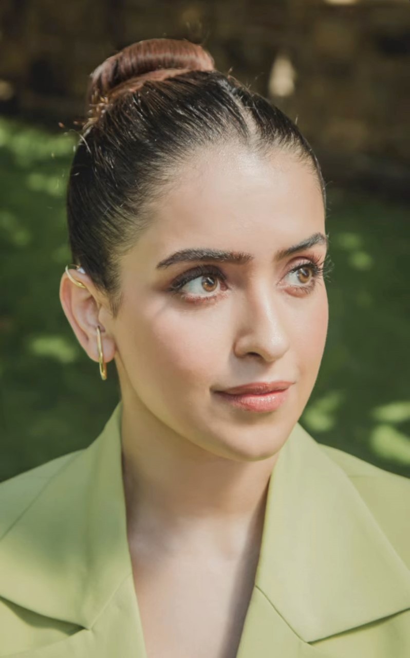 Sanya Malhotra powers up her style game in a green pantsuit for Kathal promotions