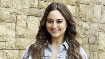 Sonakshi Sinha rocks an all demin look with rainbow themed nails