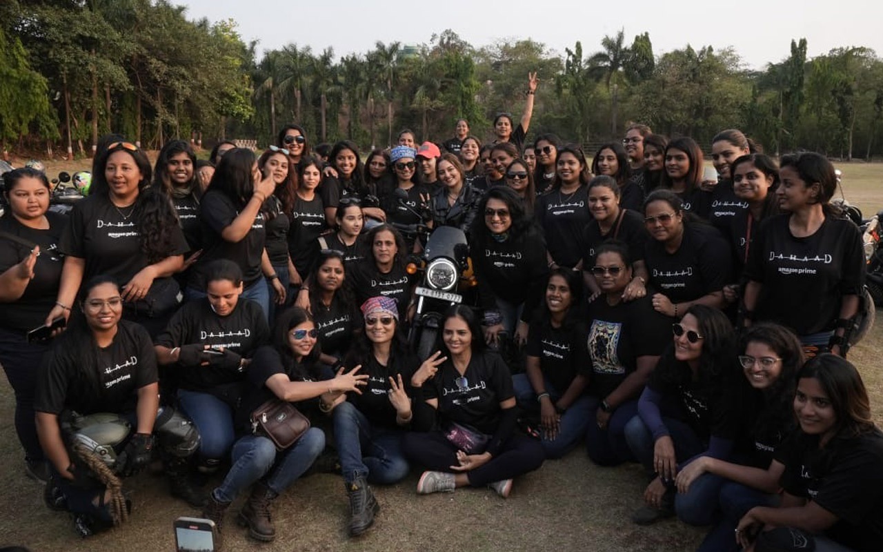 Sonakshi Sinha rides with over 100 women bikers for Dahaad; says, "This is a roar you can't ignore"