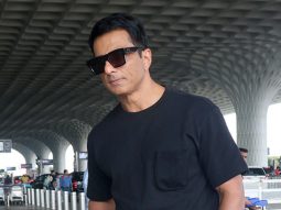 Sonu Sood opts for a black on black look at the airport
