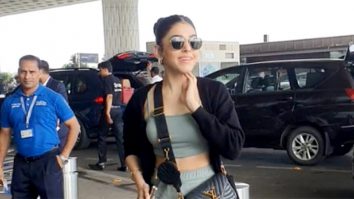 Such a humble soul! Alaya F poses for paps despite being late