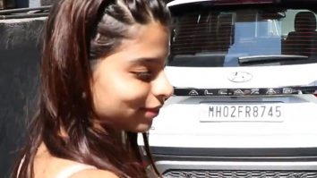 Suhana Khan smiles as she gets clicked by paps