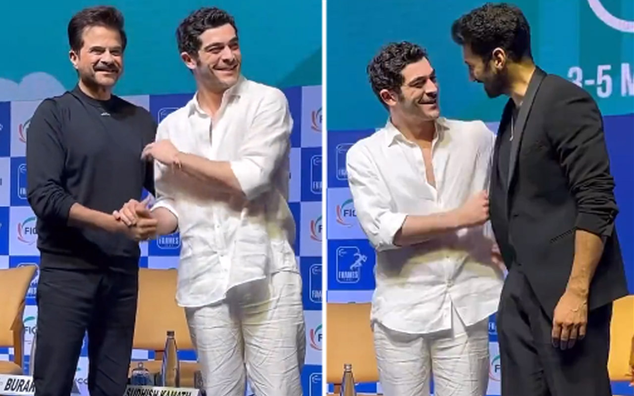 Turkish star Burak Deniz makes his first trip to India; meets The Night Manager stars Anil Kapoor, Aditya Roy Kapur in Mumbai, watch 