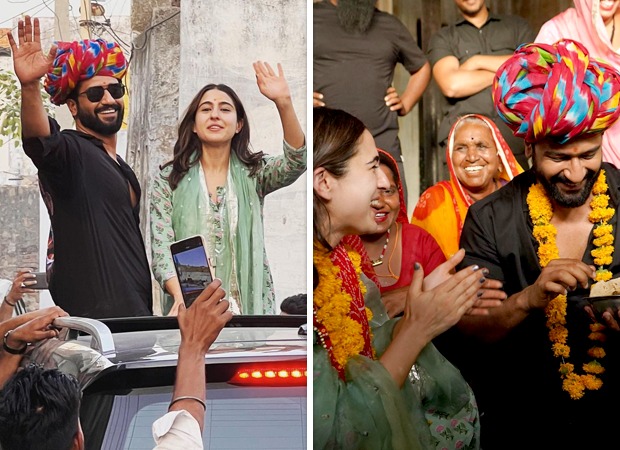 Vicky Kaushal and Sara Ali Khan bond with 180-member joint family in Rajasthan during Zara Hatke Zara Bachke promotions; see post : Bollywood News You Moviez