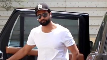 Vicky Kaushal gets clicked outside gym in a simple white tshirt and shorts