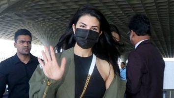 Jacqueline Fernandez gets clicked by paps at the airport
