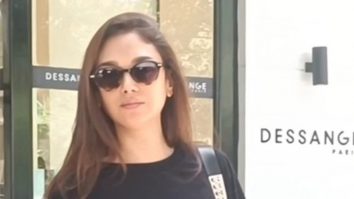 Aditi Rao Hydari sports a black top with baggy jeans as she steps out in the city