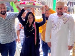 Ameesha Patel pays a visit to Mahim Dargah ahead of Gadar 2 release
