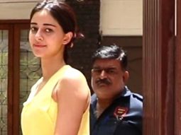 Ananya Pandey waves at paps as she gets clicked outside gym