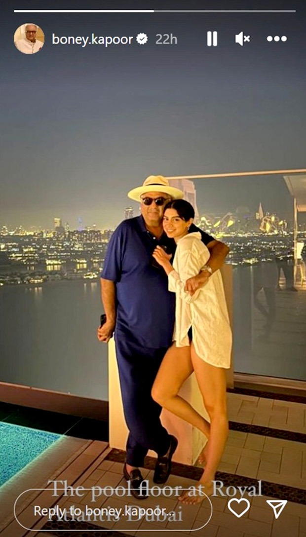 Janhvi and Khushi Kapoor share a joyful moment with dad Boney Kapoor after a refreshing swim in Dubai; see post