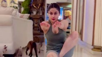 Flexibility on point! Shamita Shetty