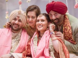 Karan Deol shares rare pictures with grandparents Dharmendra, Prakash Kaur, parents Sunny, Pooja from his wedding; Esha Deol wishes him and Drisha Acharya