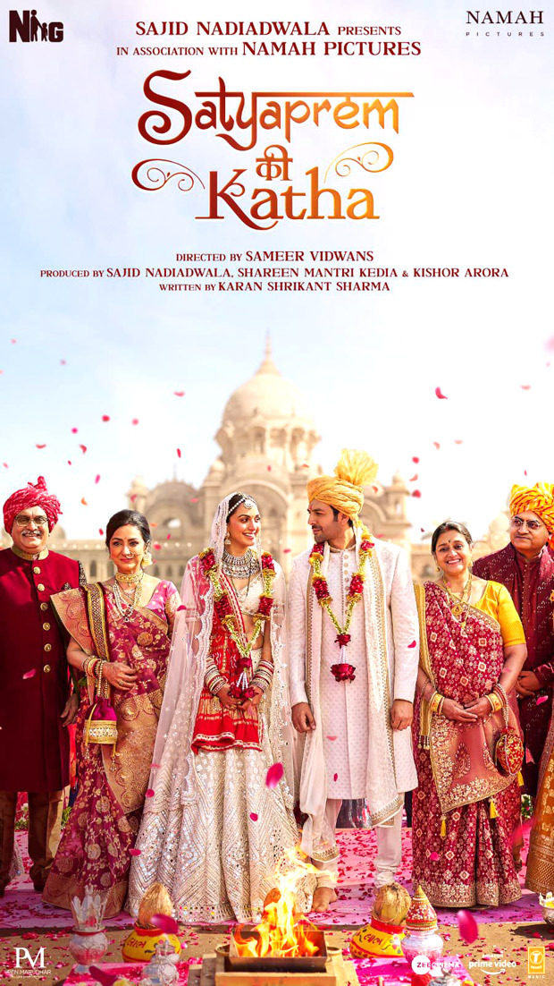 Kartik Aaryan and Kiara Advani's characters get married in Satyaprem Ki Katha's family poster, see photo