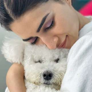 Kriti Sanon cuddles her pet dog Disco in a new adorable photo