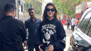 Kriti Sanon sports an oversized black hoodie as she gets clicked by paps