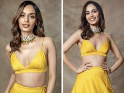 Manushi Chhillar looks brighter than the sun in an incredibly bright floral yellow lehenga