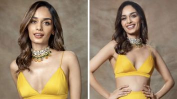 Manushi Chhillar looks brighter than the sun in an incredibly bright floral yellow lehenga