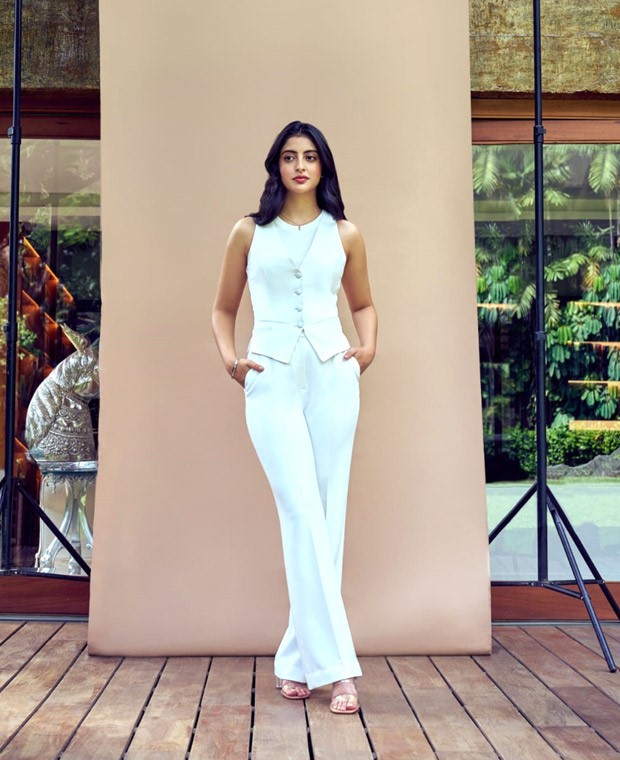 Navya Naveli Nanda sets the style bar high in Rohit Gandhi & Rahul Khanna's exquisite waistcoat and pant set