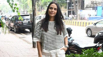 Neha Dhupia strikes a pose for paps as she gets clicked in the city