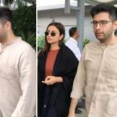 Parineeti Chopra and Raghav Chadha back in Delhi after wedding location scouting in Rajasthan, watch