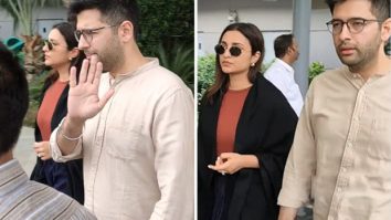 Parineeti Chopra and Raghav Chadha back in Delhi after wedding location scouting in Rajasthan, watch