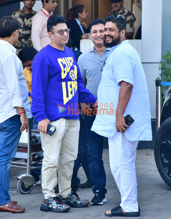 photos bhushan kumar om raut and others snapped at kalina airport 2