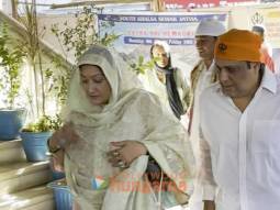 Photos: Govinda snapped with his wife at Late Gufi Paintal’s prayer meet