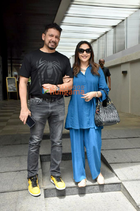 Photos: Madhuri Dixit snapped with her husband in Bandra Photos: Madhuri Dixit snapped with her husband in Bandra
