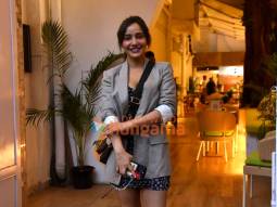 Photos: Neha Sharma snapped at Nomad restaurant in Bandra