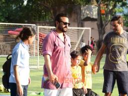 Photos: Saif Ali Khan, Taimur Ali Khan and Laksshya Kapoor snapped at football ground in Juhu