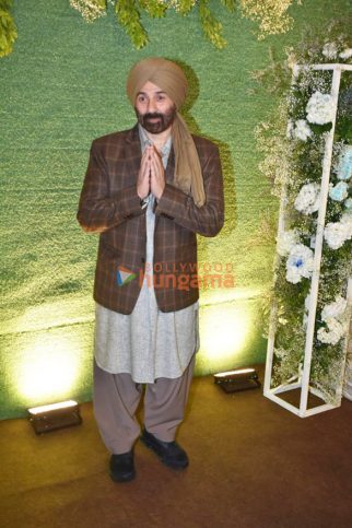 Photos: Sunny Deol and others snapped at Karan Deol’s sangeet ceremony