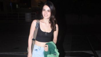 Radhika Madan greets paps with a cheerful smile at the airport