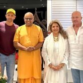 Hrithik Roshan and Rakesh Roshan play host to motivational speaker Gaur Gopal Das at their Mumbai residence; see pictures