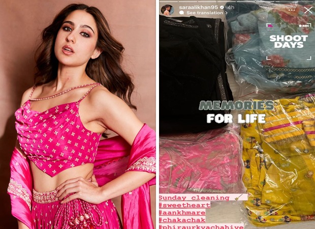 Memories for life: Sara Ali Khan stumbles onto costumes from her hit songs as she goes on a Sunday cleaning spree!