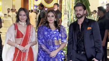 Sonakshi Sinha, Zaheer Iqbal & Huma Qureshi arrive together for Madhu Mantena & Ira Trivedi’s reception