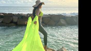 Sonakshi Sinha is slaying the beachwear look effortlessly in striking neon bikini and straw hat