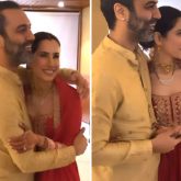 Newlywed Sonnalli Seygall stuns in a red outfit at her wedding party; updates her surname on social media