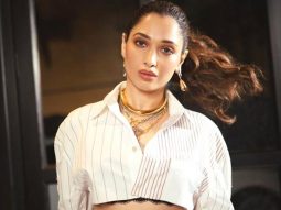Tamannaah Bhatia rocks the crop shirt with utmost grace