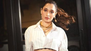 Tamannaah Bhatia rocks the crop shirt with utmost grace