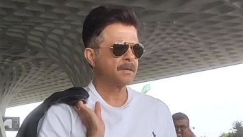 The absolute fitness icon, Anil Kapoor strikes a pose at the airport